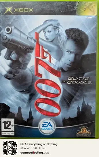 007: Everything or Nothing Xbox, PAL box front