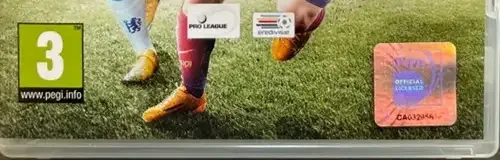 FIFA 15, the PEGI square on its front