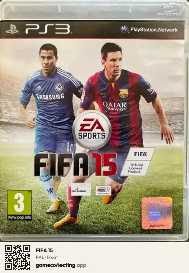 FIFA 15 PlayStation 3, PAL box front