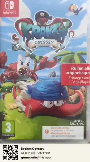 Kraken Odyssey Nintendo Switch, PAL box front