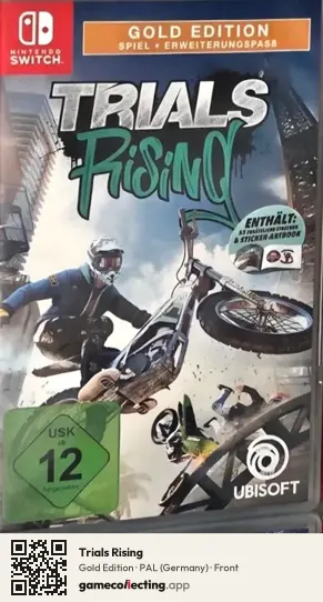Trials Rising Nintendo Switch, Germany box front
