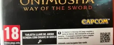 Onimusha: Way of the Sword, the PEGI square on its front