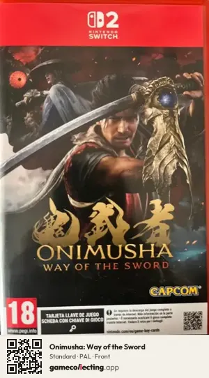 Onimusha: Way of the Sword Nintendo Switch 2, PAL box front