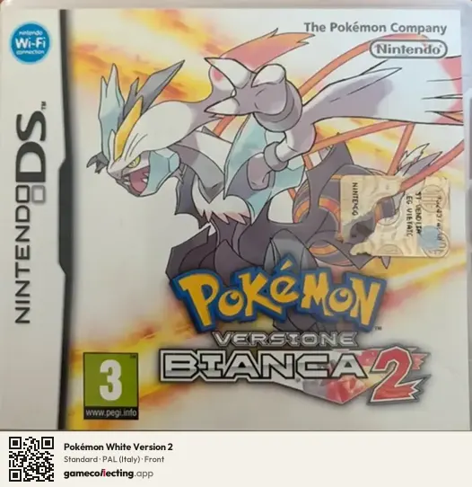 Pokémon White Version 2 Nintendo DS, Italy box front