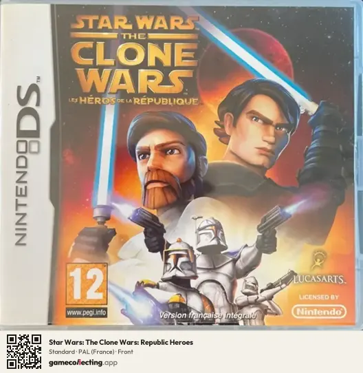 Star Wars: The Clone Wars: Republic Heroes Nintendo DS, France box front