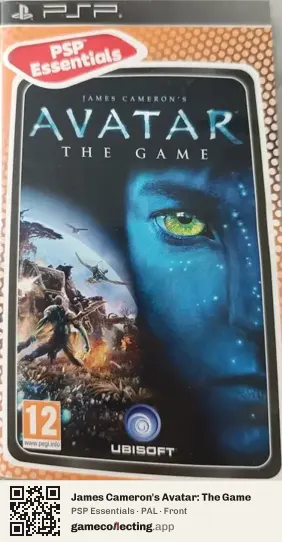 James Cameron's Avatar: The Game PlayStation Portable, PAL box front