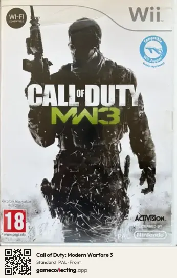Call of Duty: Modern Warfare 3 Nintendo Wii, PAL box front