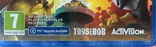 Crash Team Rumble, the PEGI square on its front