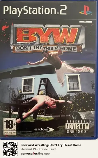 Backyard Wrestling: Don't Try This at Home PlayStation 2, France box front