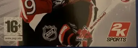 NHL 2K8, the PEGI square on its front
