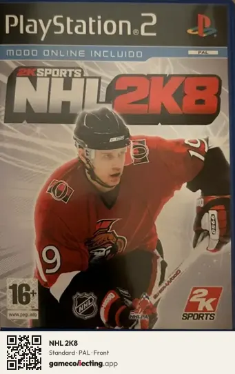 NHL 2K8 PlayStation 2, PAL box front