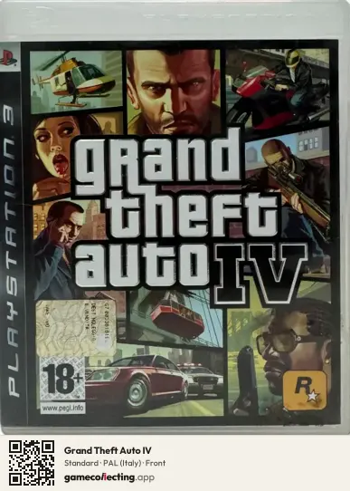 Grand Theft Auto IV PlayStation 3, Italy box front