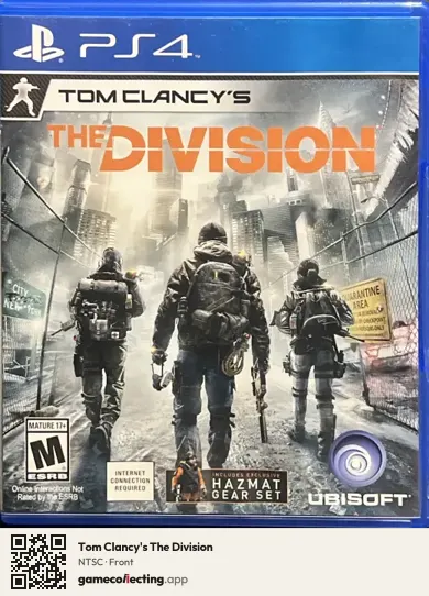 Tom Clancy's The Division PlayStation 4, NTSC box front