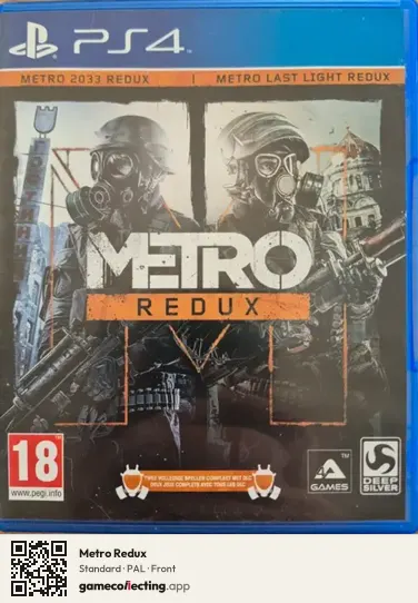 Metro Redux PlayStation 4, PAL box front