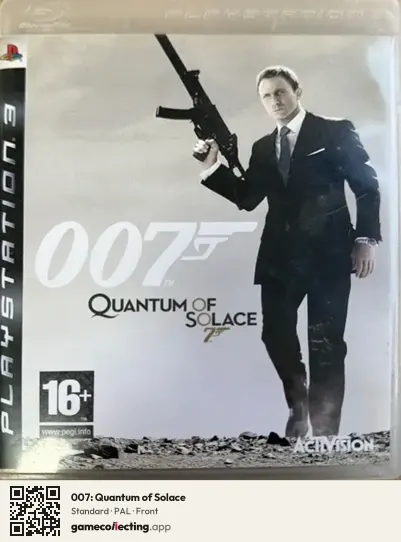 007: Quantum of Solace PlayStation 3, PAL box front