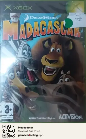 Madagascar Xbox, PAL box front
