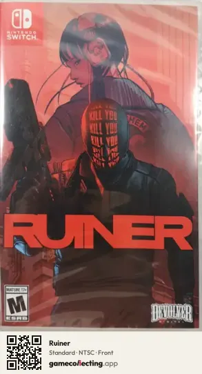 Ruiner Nintendo Switch, NTSC box front