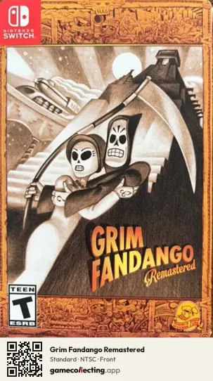 Grim Fandango Remastered Nintendo Switch, NTSC box front