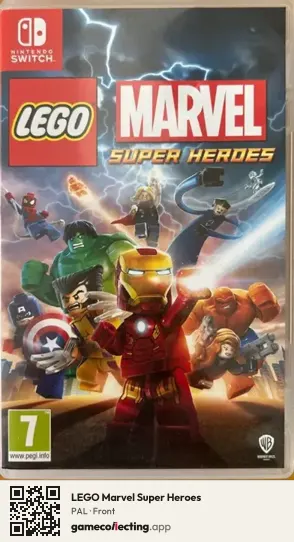 LEGO Marvel Super Heroes Nintendo Switch, PAL box front
