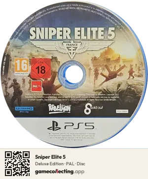 Sniper Elite 5 PlayStation 5, PAL disc