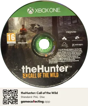 theHunter: Call of the Wild Xbox One, PAL disc