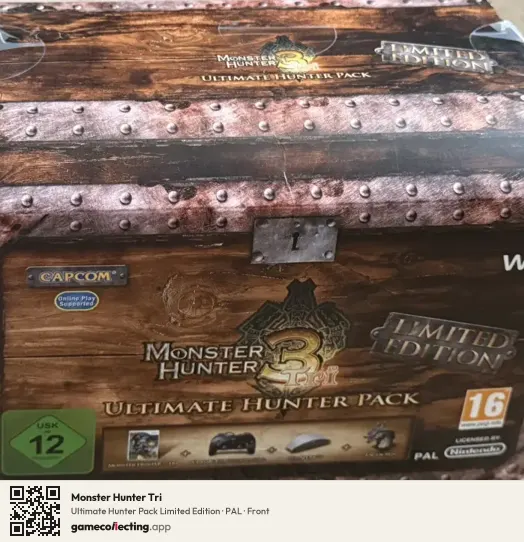 Monster Hunter Tri Nintendo Wii, PAL box front
