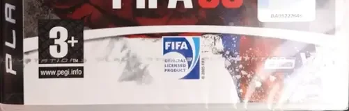 FIFA 08, the PEGI square on its front