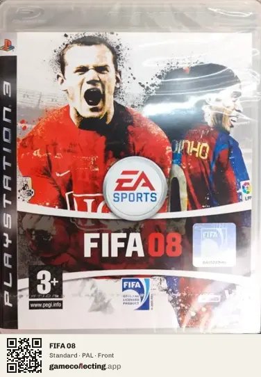 FIFA 08 PlayStation 3, PAL box front