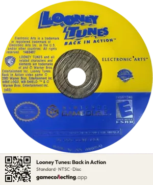Looney Tunes: Back in Action Nintendo GameCube, NTSC disc