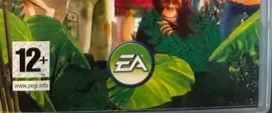 The Sims 2: Castaway, the PEGI square on its front