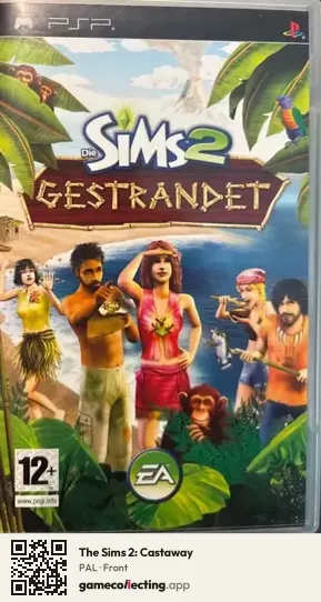 The Sims 2: Castaway PlayStation Portable, PAL box front