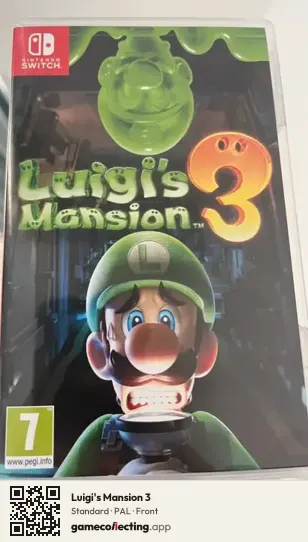 Luigi's Mansion 3 Nintendo Switch, PAL box front