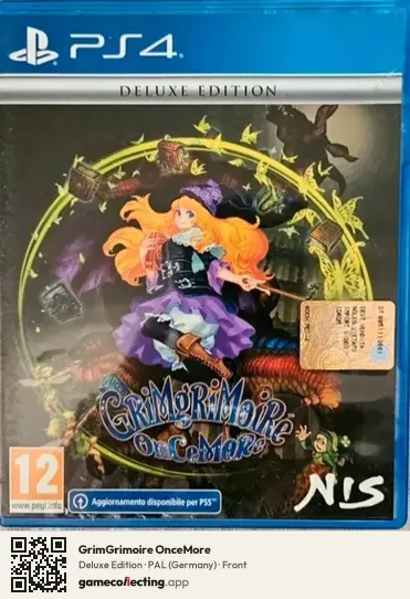 GrimGrimoire OnceMore PlayStation 4, Germany box front