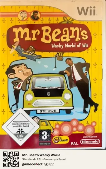Mr. Bean's Wacky World Nintendo Wii, Germany box front