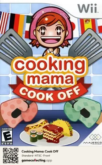 Cooking Mama: Cook Off Nintendo Wii, NTSC box front