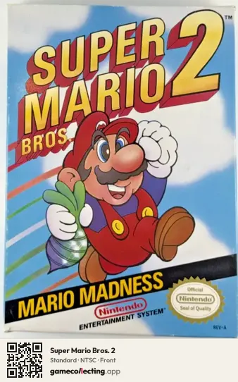 Super Mario Bros. 2 Nintendo Entertainment System, NTSC box front