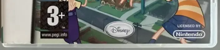 Phineas and Ferb, the PEGI square on its front