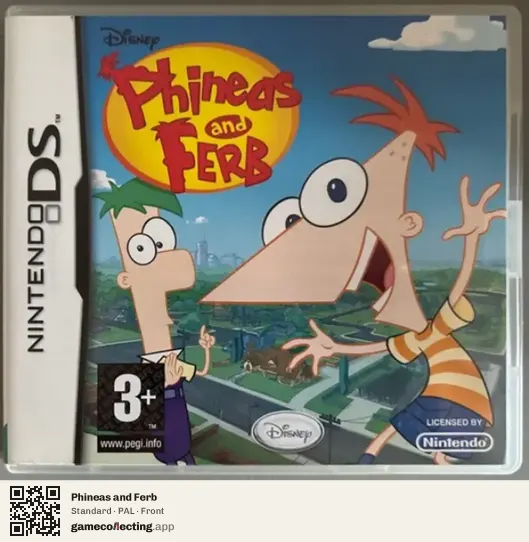 Phineas and Ferb Nintendo DS, PAL box front
