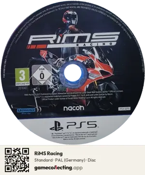 RiMS Racing PlayStation 5, PAL disc