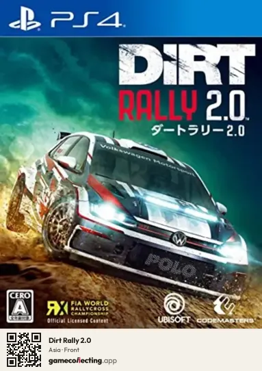 Dirt Rally 2.0 PlayStation 4, Asia box front