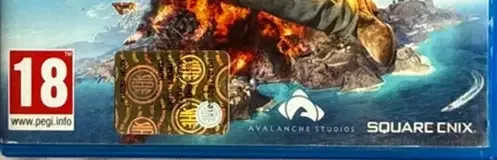 Just Cause 3, the PEGI square on its front