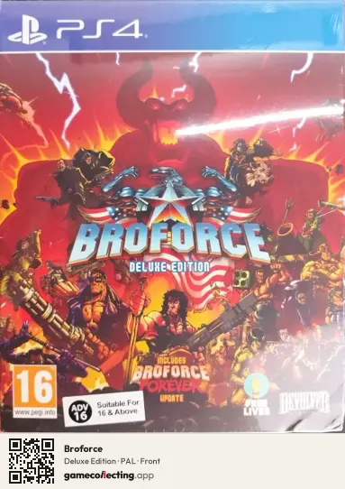 Broforce PlayStation 4, PAL box front