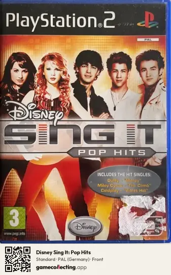Disney Sing It: Pop Hits PlayStation 2, Germany box front