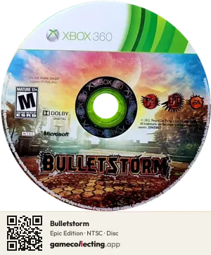 Bulletstorm Xbox 360, NTSC disc