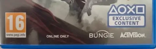 Destiny 2, the PEGI square on its front