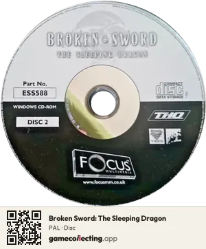 Broken Sword: The Sleeping Dragon Computer, PAL disc