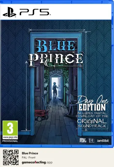 Blue Prince PlayStation 5, PAL box front