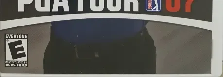 Tiger Woods PGA Tour 07, the ESRB box on its front