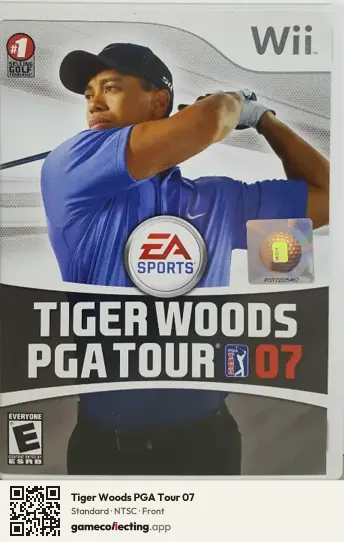 Tiger Woods PGA Tour 07 Nintendo Wii, NTSC box front
