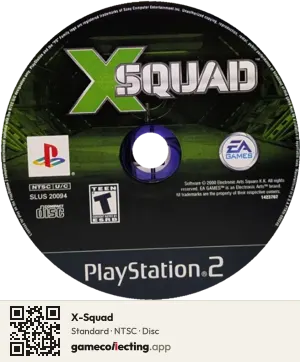 X-Squad PlayStation 2, NTSC disc
